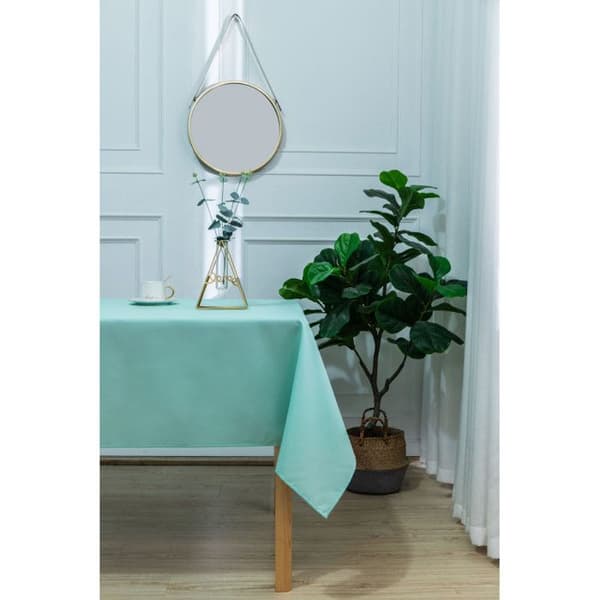 Belagd duk med anti-fläckbehandling Mint rektangulär 145 x 240 cm