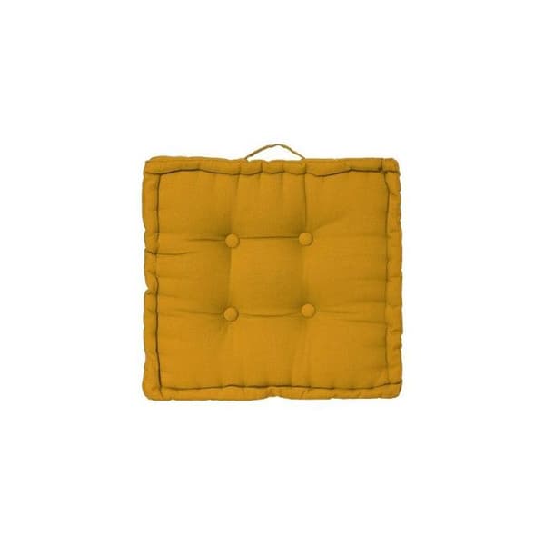 Golvkudde 40 x 40 x 8 cm Atmosphéra - Ockra - Ockra -