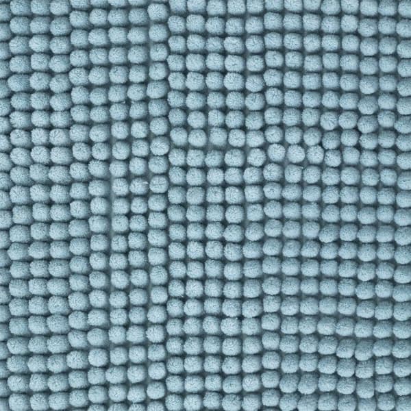 Badrumsmatta "Chenille" 50 x 80 cm Atmosphéra - Blå arktis