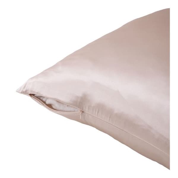 Sovkudde "Silk" Mullbärssilke Ren bomull - Silk Champagne - 50 x 70 cm