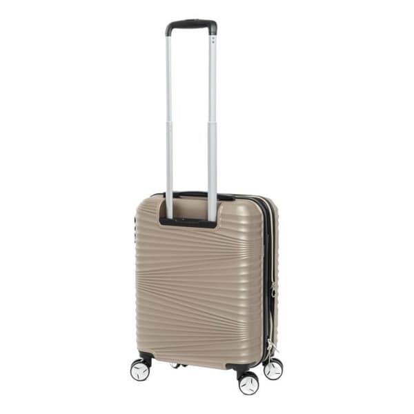 Set med 2 utvidgade hårda resväskor + 30% volym + necessär - Lys Paris 323/3 - Rose Gold
