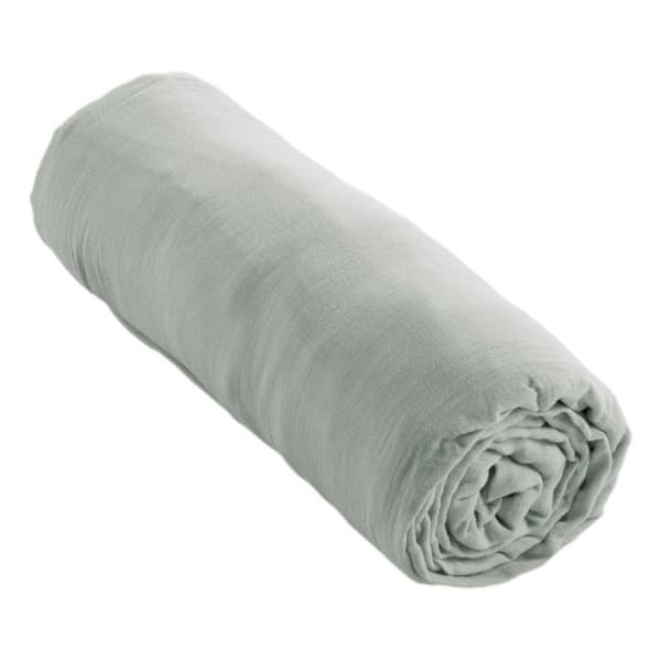 Drap housse "Gaïa" alla storlekar "Gaze de Coton" - 200x200 - Gaïa Eucalyptus
