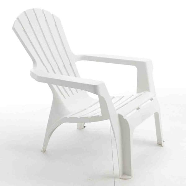 Adirondack-fåtöljer i polypropylen Wilsa Garden - Vit - 4 Adirondack-fåtöljer