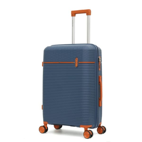 Set med 3 resväskor i polypropen "Travel Light" - LYS Paris 2561/3 - Blå -