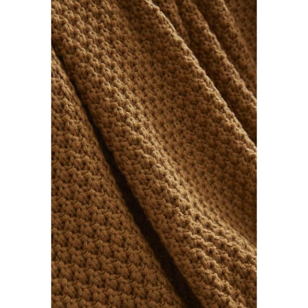 Rutig 125 x 150 cm Polyester trikå uni "Olympia" Le fil d'Ariane - Kamel
