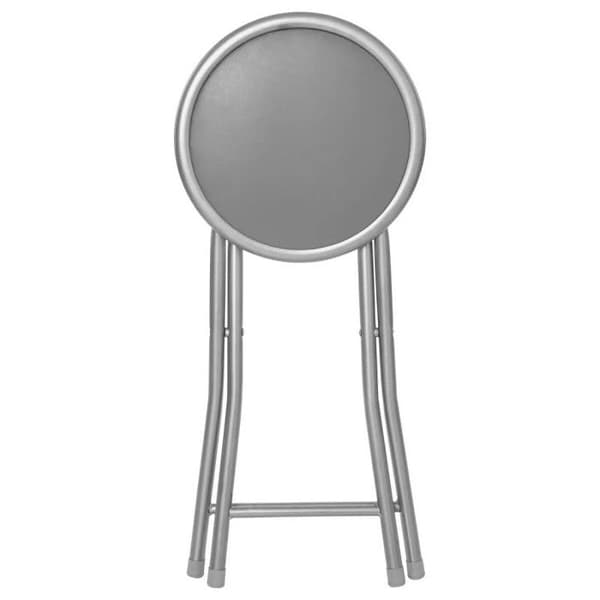 Fällbar PVC-pall "Elisa" Atmosphera - Grå - 4-pack - Grå -