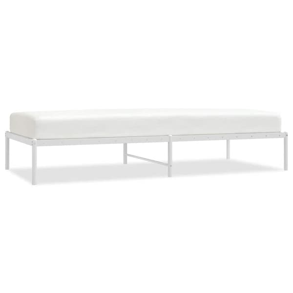 Sängram metall vit 90x200 cm