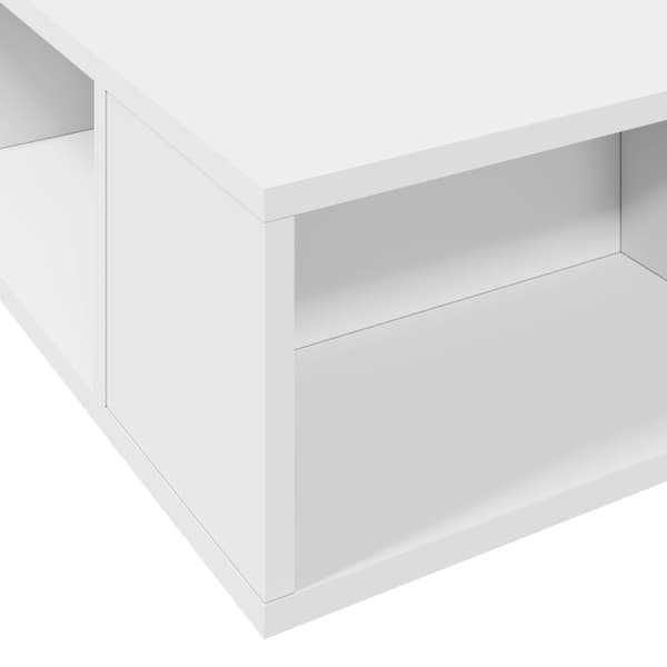 Sängram vit 90x190 cm konstruerat trä