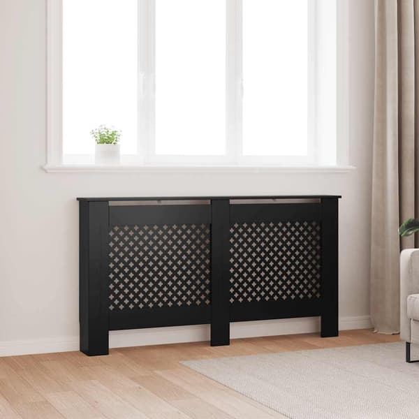 Elementskydd svart 152x19x81,5 cm MDF