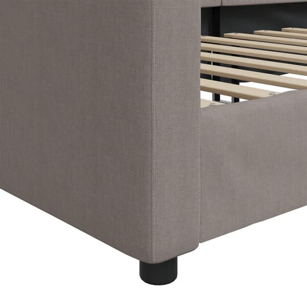 Dagbädd taupe 90x200 cm tyg