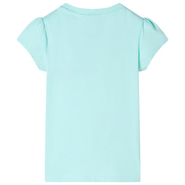 T-shirt för barn ljus aqua 128