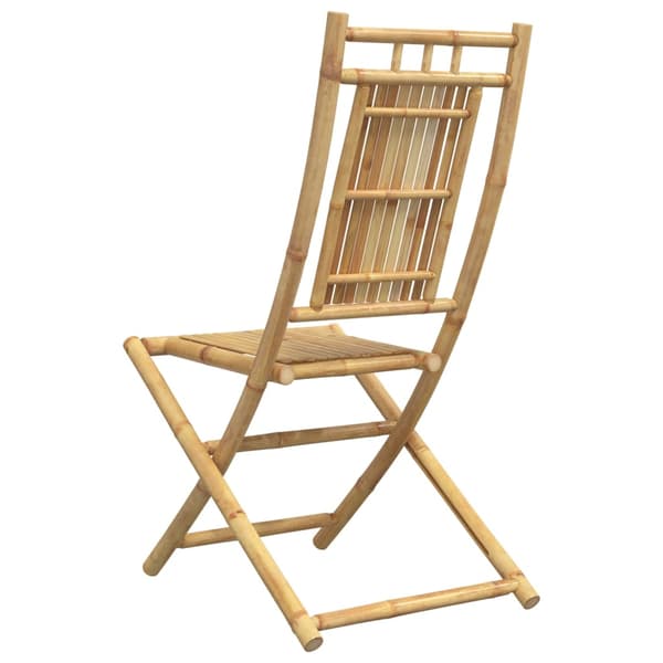 Hopfällbara trädgårdsstolar 6 st 46x66x99 cm bambu