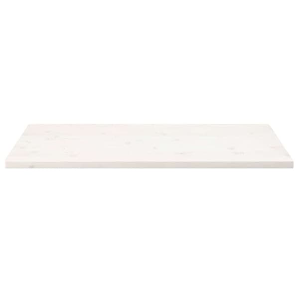 Bordsskiva vit 100x50x2,5 cm massiv furu rektangulär