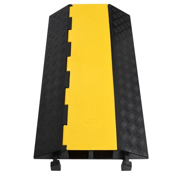 Kabelbryggor med 2 kanaler 2 st 100 cm gummi