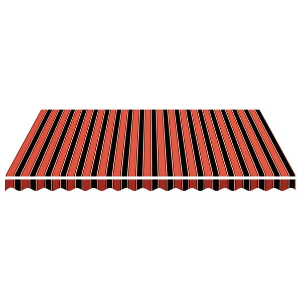 Ersättningstyg för markis orange och brun 4x3,5 m polyester