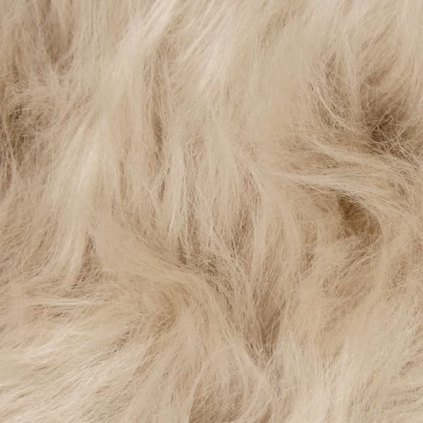 Fuskfäll matta TAFALLA Beige 80 x 200 cm Polyester