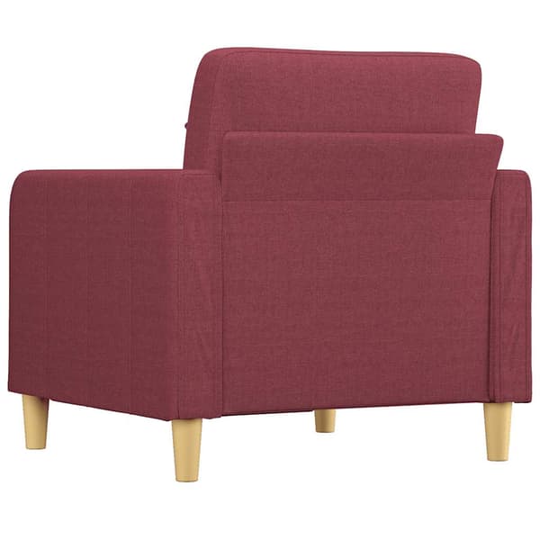 Fåtölj vinröd 60 cm tyg
