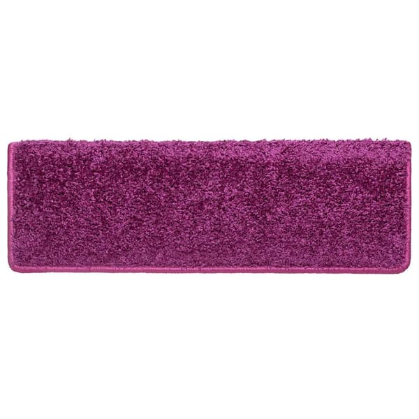 Trappmattor 20 st 65x21x4 cm violett rektangulär kant