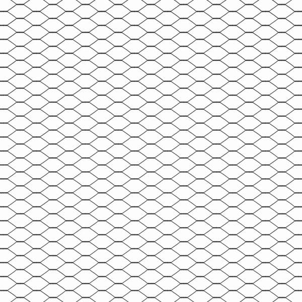 Hexagonstängsel Grå 1,4 x 10 m PVC