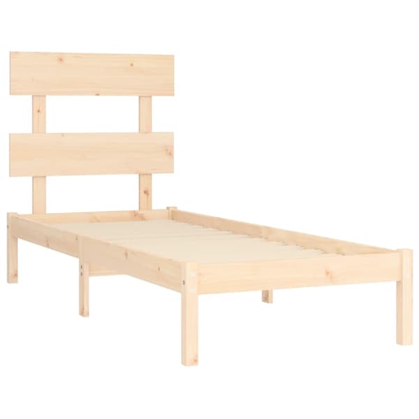 Sängram massivt trä 75x190 cm
