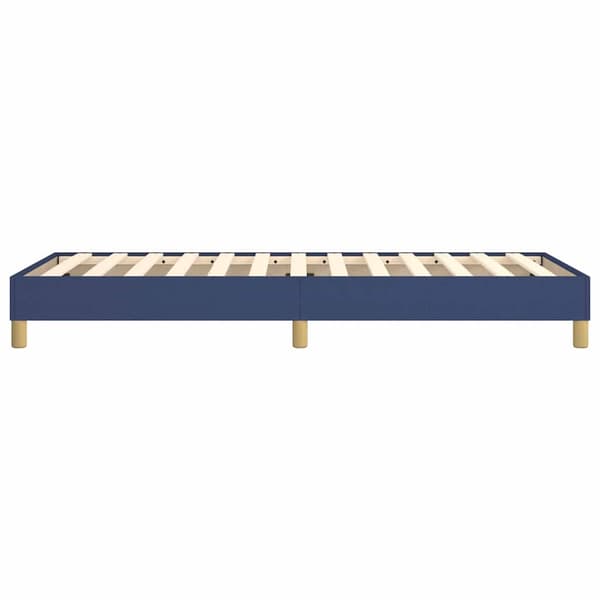 Boxspring-sängram blå 80x200 cm tyg