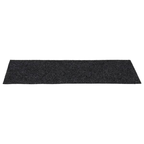 Trappmattor självhäftande 15 st 60x25 cm mörkgrå rektangulära