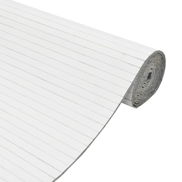 Rumsavdelare vit bredd 400 cm höjd 165 cm bambu