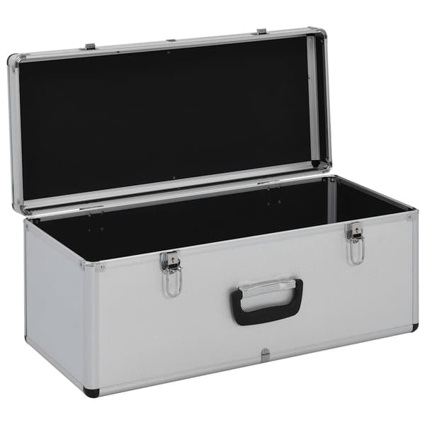 Förvaringsväskor 2 st silver aluminium