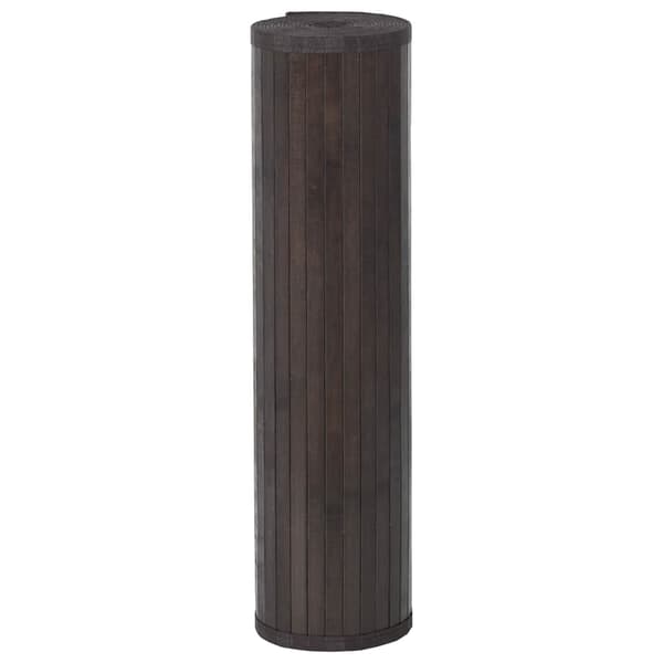 Matta rektangulär mörkbrun 80x1000 cm bambu