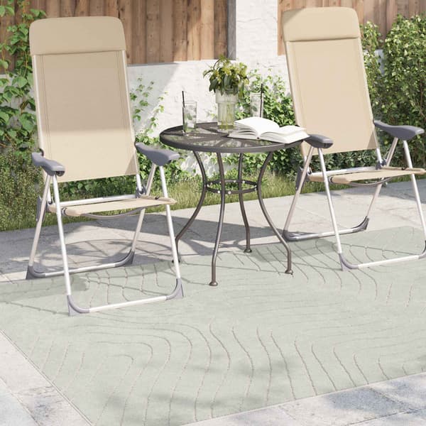 Områdesmattor Rektangulär PALMERAS Grön 160 x 230 cm Polyester