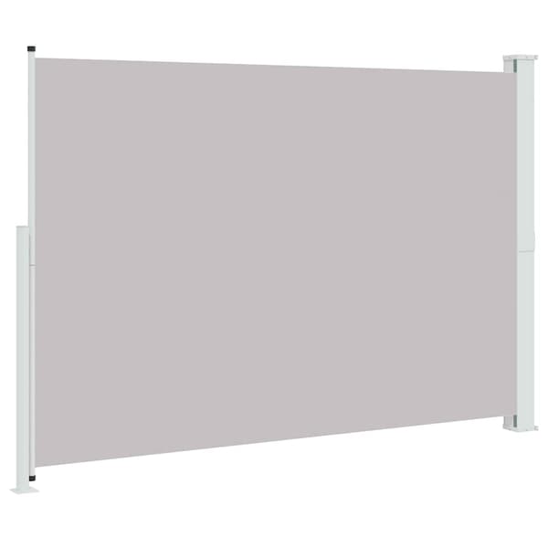 Infällbar sidomarkis 200x300 cm grå