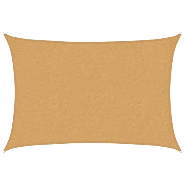 Solsegel 160 g/m² rektangulär sand 2x3 m HDPE