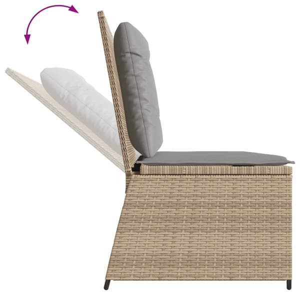 Trädgårdsbänk Beige konstrotting