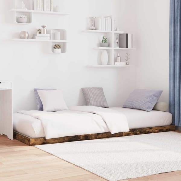 Sängram Rökt ek 80 x 200 cm Konstruerat trä