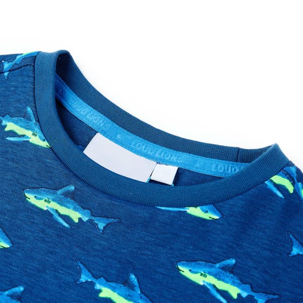 T-shirt för barn mörkgrå 140
