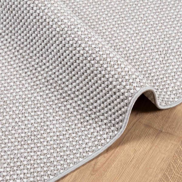 Inomhusmatta LUGO Krämfärgad och grå 200 x 200 cm Polyester