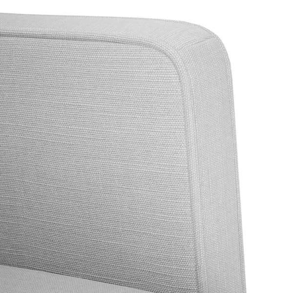 Loveseat soffa molngrå 111 cm tyg