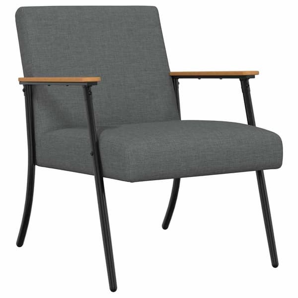 fåtölj Mörkgrå tyg