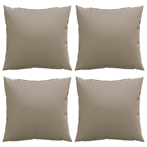 Soffkuddar 4 st taupe 50x50 cm tyg