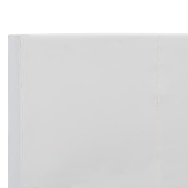 Sängram vit konstläder 180x200 cm
