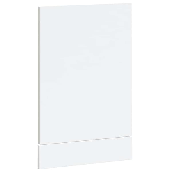 Diskmaskinspanel högglans vit 45x1,5x57 cm konstruerat trä