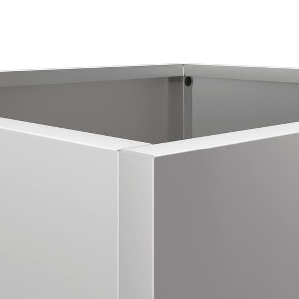 Odlingslåda silver 42x40x39 cm galvaniserat stål