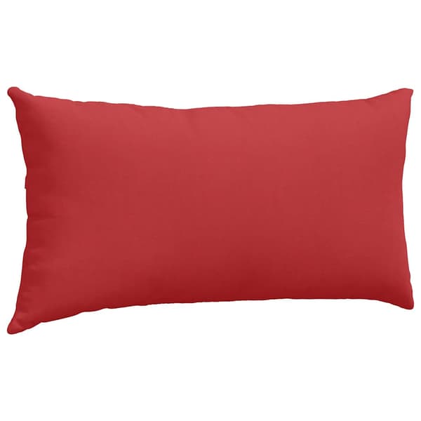 Sofakuddar 2 pcs Röd 80 x 40 cm tyg
