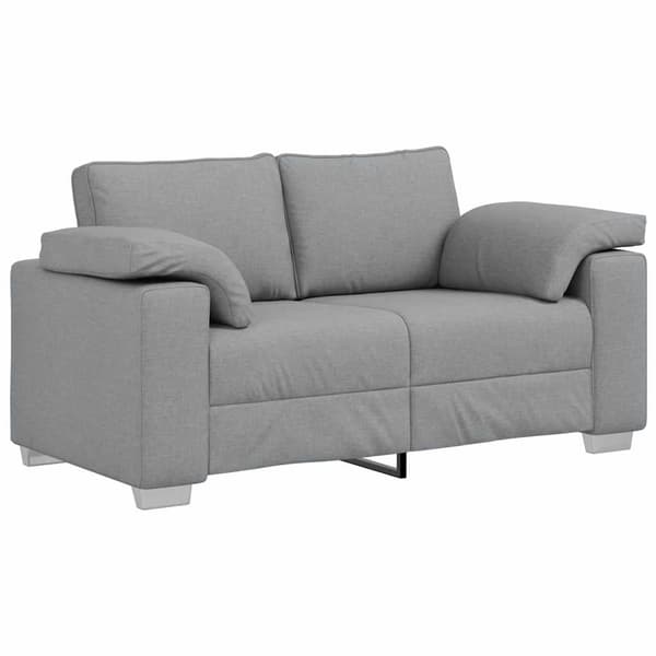 Tvåsitssoffa Ljusgrå 160 cm tyg