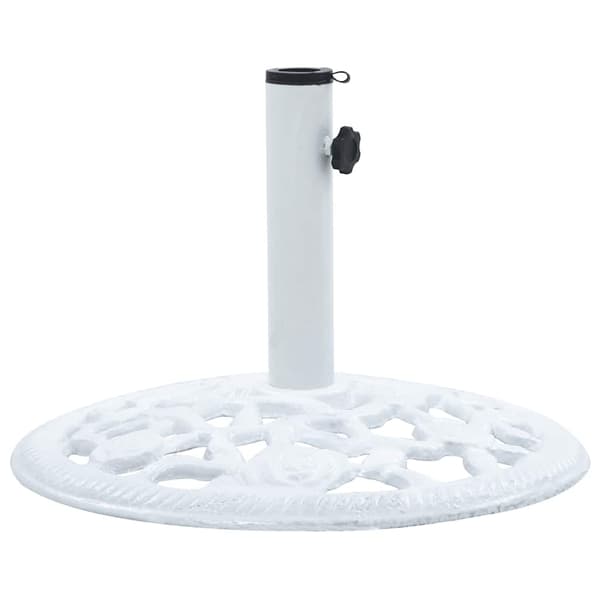 Parasollfot vit 12 kg 48 cm gjutjärn