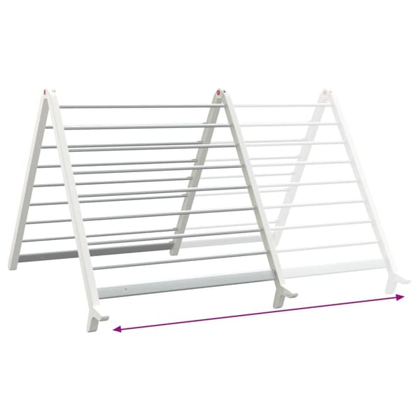 Torkställ för badkar utfällbart 53-90 cm aluminium