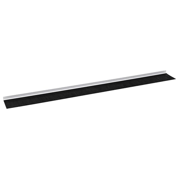 Självhäftande dörrborstlist 2 pcs Vit 100 cm Aluminiumlegering