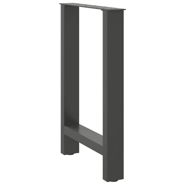 Matbordsben antracit 2 st 60x(72-73) cm stål