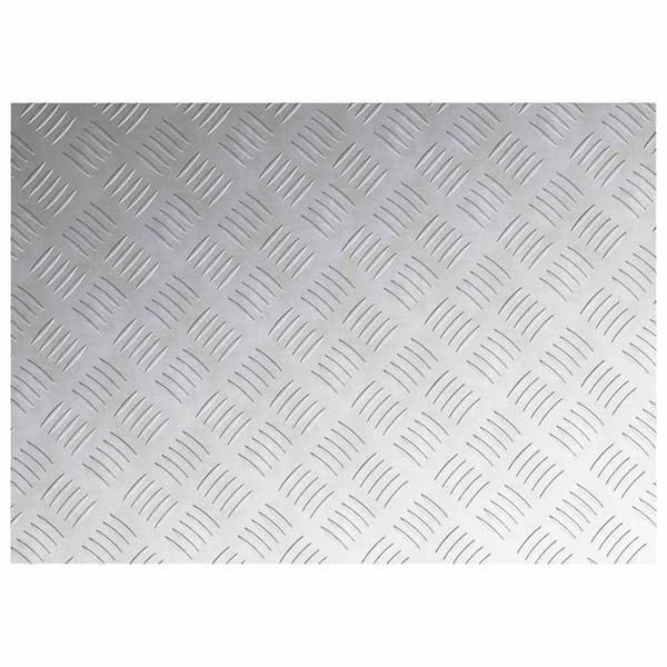 Trappsteg Rektangulär 4 pcs Silver 70 x 50 cm Aluminium