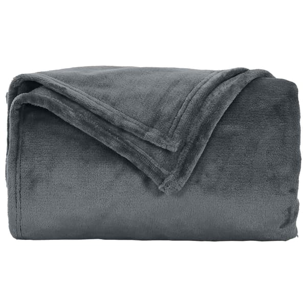 Filtar 6 pcs Mörkgrå 150 x 200 cm Fleece
